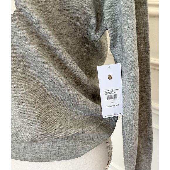 Spiritual Gangster No BAD VIBES Crew Neck Savasana Sweatshirt Women Size M NWT - Picture 4 of 10